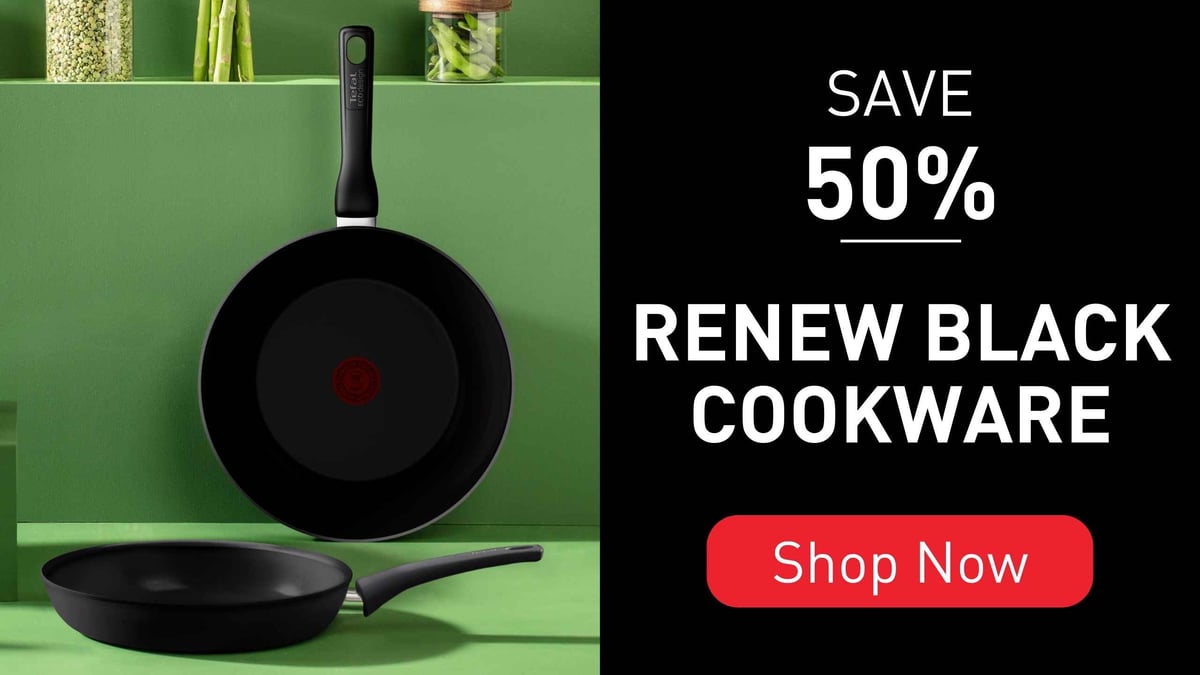 Save 50% Off Renew Black Cookware