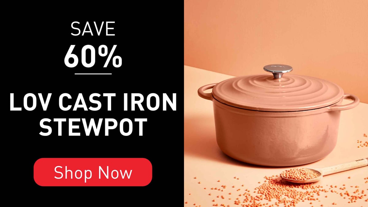 Save 60% off LOV Cast Iron